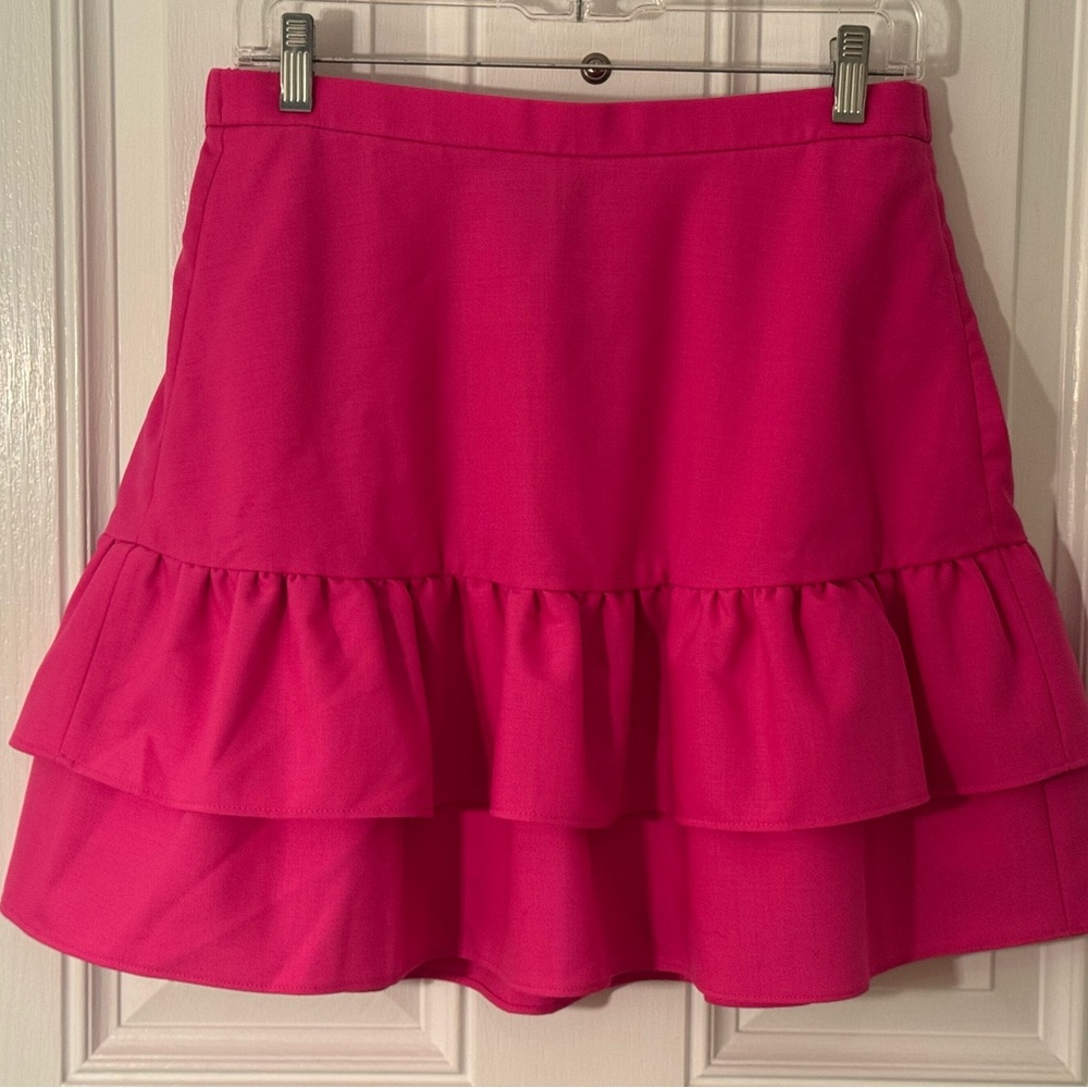 J. Crew Vibrant Pink A-Line Skirt